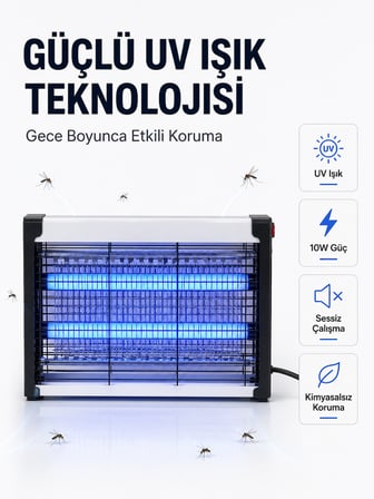 elektrikli uv böcek ve sivrisinek öldürücü restoran, kafe ve ev kullanımına uygun - lisinya