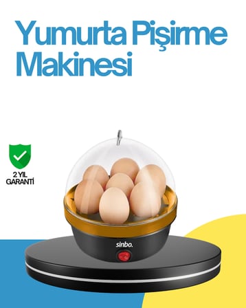 7 Yumurta Kapasiteli Yumurta Pişirme Makinesi Rafadan Orta ve Katı - Lisinya
