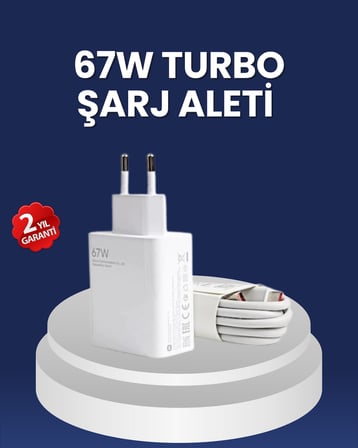 67 Watt Hızlı Şarj Adaptörü Samsung S20 S21 S22 S23 Uyumlu - Lisinya