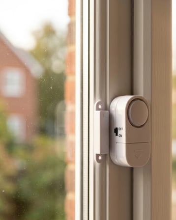 Manyetik Kapı Alarmı 90 dB Sesli Pencere Güvenlik Alarmı Kolay Kurulumlu - Lisinya