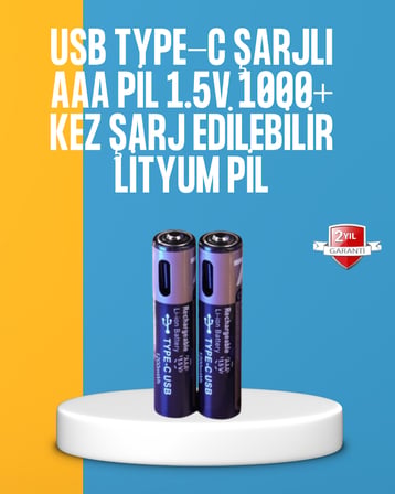 Lityum AAA Pil – Düşük Enerji Tüketen Cihazlar İçin Maksimum Dayanıklılık - Lisinya