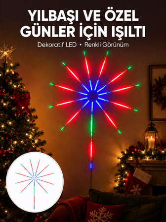 Akıllı RGB LED Duvar Lambası Kumandalı ve Uygulama Kontrollü Yeni Nesil - Lisinya