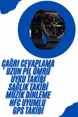 Akıllı Saat Yeni Nesil Üç Kordonlu Nabız Ölçer Çağrı Cevaplama Yeni Nesil - Lisinya