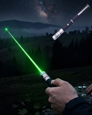 Yeşil Lazer Kalem Sunum ve Outdoor Kullanım İçin Güçlü Işın - Lisinya