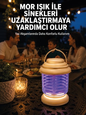 İç ve Dış Mekân Kullanımına Uygun Sinek Kovucu Lamba - Lisinya