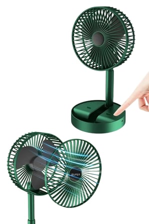 Katlanabilir Teleskopik Şarjlı Fan Masaüstü Soğutucu Vantilatör - Lisinya