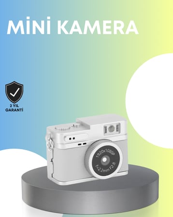 Mini Retro Dijital Kamera 1080P Full HD Dahili 128GB Hafızalı - Lisinya
