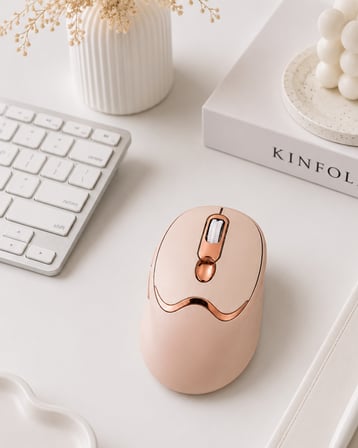 Sessiz Tıklama Özellikli Şarjlı Kablosuz Mouse Çoklu Cihaz Uyumlu - Lisinya