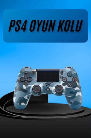 PS4 Joystick Oyun Kolu Titreşimli Uzun Pil Ömrü USB Şarj Kablolu - Lisinya