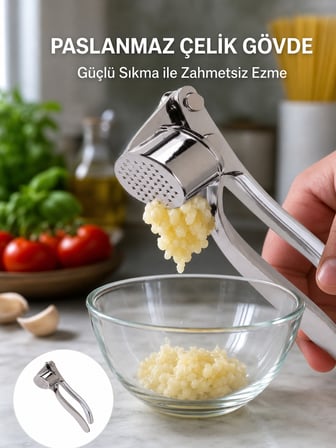 Sarımsak Presi Kolay Temizlik ve Yüksek Basınçlı Ezme - Lisinya
