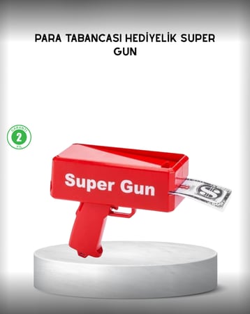Para Dolar Saçma Para Atma Tabancası Otomatik Kırmızı Oyuncak - Lisinya