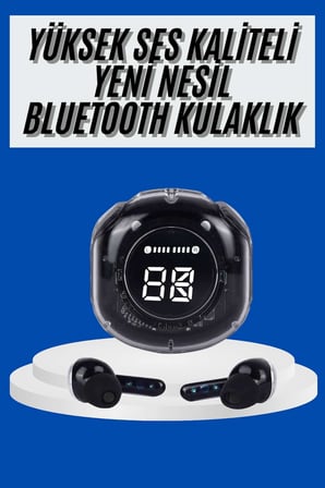 Ultrapods Led Göstergeli Oyuncu Kulaklığı ANC Destekli Bluetooth 5.3 - Lisinya