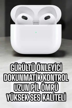 Bluetooth Kulaklık 3.Nesil Kablosuz Uzun Pil Ömrü Dokunmatik Kontrol Yeni Nesil - Lisinya