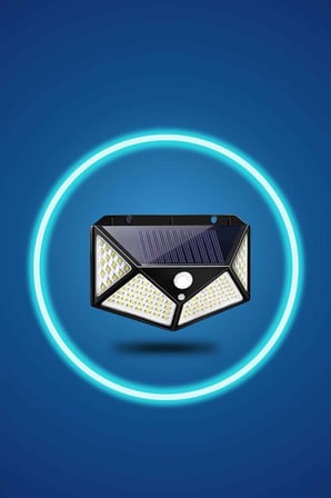 bahçe lambası bahçe aydınlatma sensörlü suya dayanıklı 100 led - lisinya