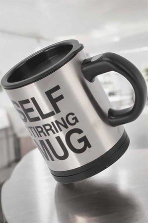 Mikser Kupa Yazılı Mug Bardak Karıştırma Özelliği - Lisinya