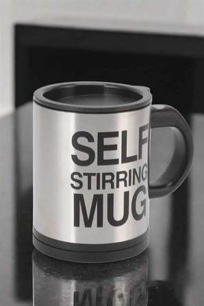 Yazılı Mug Kupa Karıştırıcı Özelliği Ve Paslanmaz Çelik - Lisinya