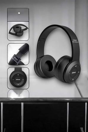 Kulak Üstü TF Kart ve AUX Destekli Ergonomik Bluetooth Kulaklık - Lisinya