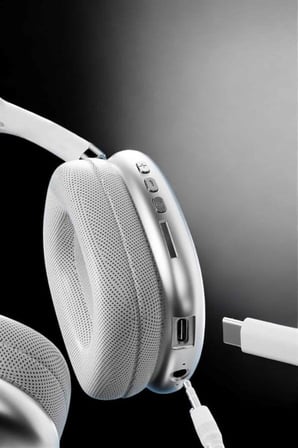 P9 Air Max Kablosuz 5.0 Mikrofonlu Bluetooth Kulaklık Beyaz Yüksek Ses Kaliteli - Lisinya