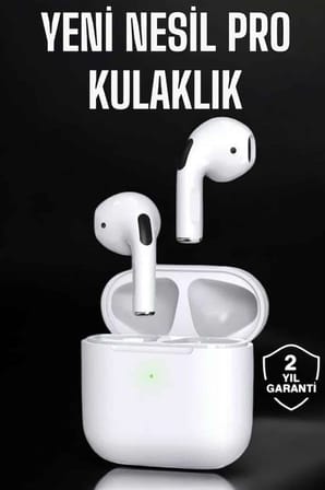 Beyaz Yeni Nesil Pro Bluetooth Kulaklık Yüksek Ses Kaliteli ANC Özelliği - Lisinya