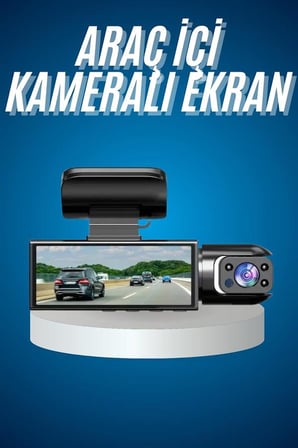 Araç Kamerası Dönebilen HD Kaliteli Video ve Fotoğraf Kaydedici - Lisinya