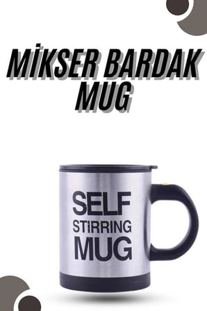 Karıştırıcı Özellikli Mikser Kupa Bardak Kompakt Taşınabilir Mug - Lisinya
