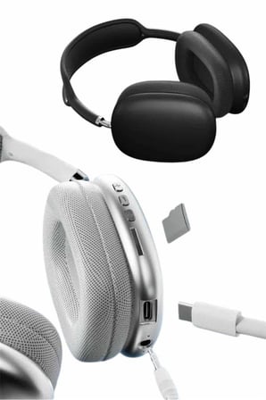 2025 Model Kulak Üstü Kablosuz Bluetooth Kulaklık Gürültü Azalta Uzun Pil - Lisinya