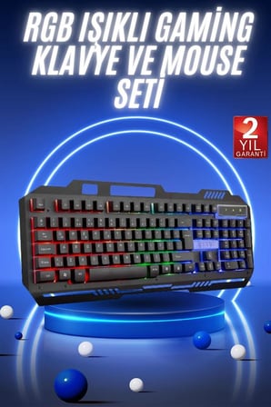 Gaming Oyuncu Klavyesi Led Aydınlatmalı Mekanik Hisli - Lisinya