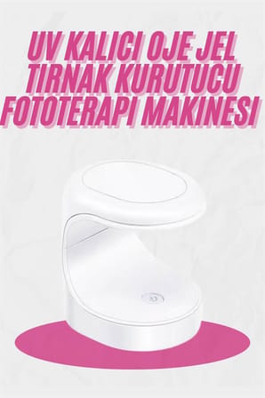 Kalıcı Oje Kurutucu Mini UV Işınlı Taşınabilir Hızlı ve Pratik Oje Kurutucu - Lisinya