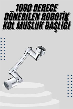 Mutfak Musluk Başlığı 1080 Derece Dönebilir Oynar Başlıklı Musluk Aparatı - Lisinya