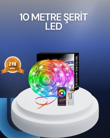 10 Metre USB Smart Şerit Led Kumandalı Telefon Kontrollü - Lisinya