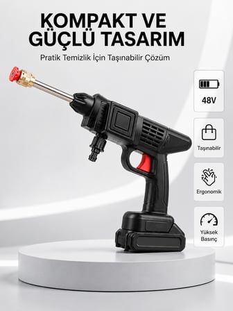 Orijinal 48V Şarjlı Basınçlı Temizlik Tabancası 2025 A Kalite Seri - Lisinya