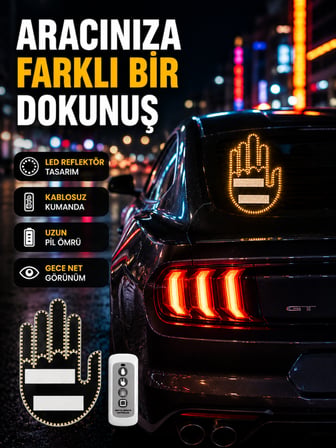 2025 Orijinal LED El Park Uyarı Sistemi Uzaktan Kumandalı - Lisinya
