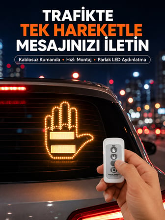 Kompakt Tasarımlı LED Jest Işığı – Selam ve Teşekkür Modları - Lisinya