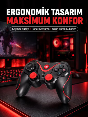 Rahat Kavrama ve Düşük Gecikme Teknolojili Gamepad - Lisinya