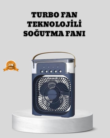 Sessiz Çalışan Turbo Fan Güçlü Hava Akışlı Masa Üstü Vantilatör - Lisinya