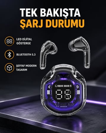 Kablosuz Bluetooth Kulaklık Hifi Ses Kalitesi ve Mikrofonlu - Lisinya