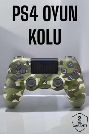 PS4 Oyun Kolu Kamuflaj Desenli Joystick - Lisinya