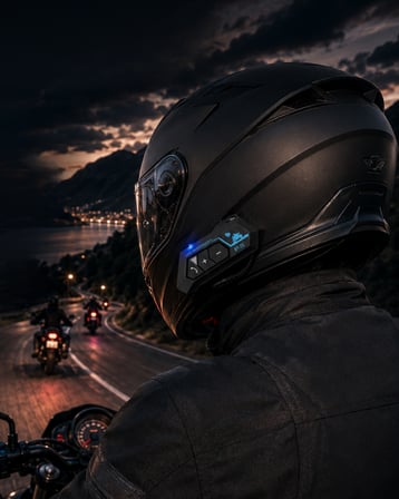Şarjlı Bluetooth Kask Kulaklığı Navigasyon ve Müzik Destekli - Lisinya