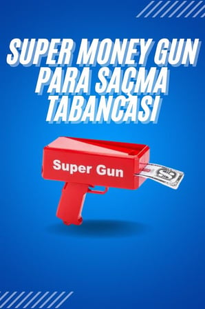 Kırmızı Çocuklara Özel Para Fırlatma Makinesi Para Saçma Tabancası - Lisinya