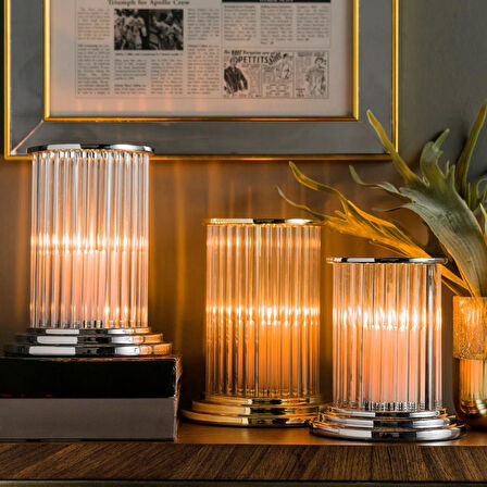 Lustran Gümüş Mumluk