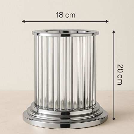 Lustran Gümüş Mumluk