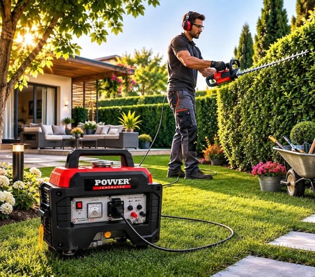 Povver LT2000 En 1.40 Kva Ipli Marşlı Benzinli Jeneratör