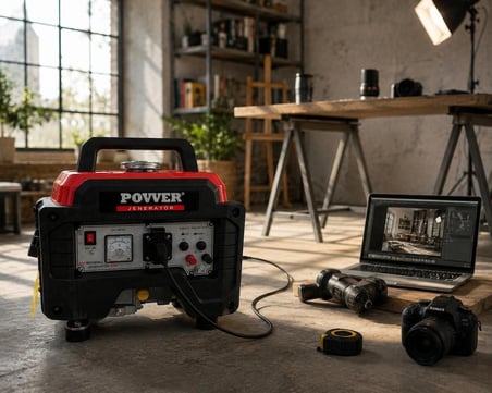 Povver LT2000 En 1.40 Kva Ipli Marşlı Benzinli Jeneratör