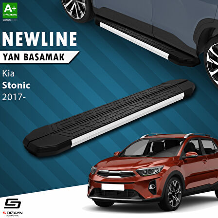 S-Dizayn Kia Stonic NewLine Aluminyum Yan Basamak 173 Cm 2017 Üzeri A+ Kalite