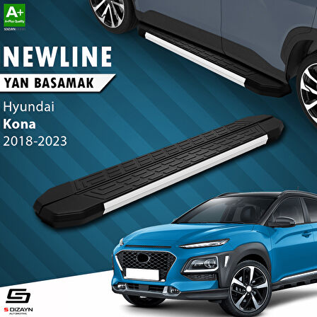 S-Dizayn Hyundai Kona NewLine Aluminyum Yan Basamak 173 Cm 2018-2023 A+ Kalite