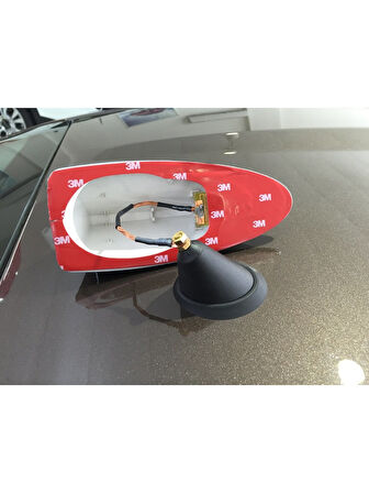 Ford Kuga Uyumlu Balina Anten Beyaz Shark Contasız