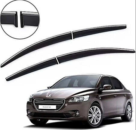 Peugeot 301 2012+ Kromlu Cam Rüzgarlığı İthal
