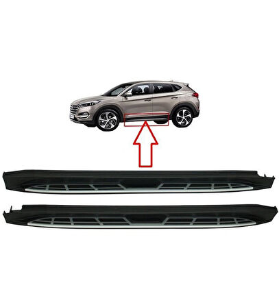 Hyundai Tucson Yan Basamak 2015-2020 Sıde Step Square Style