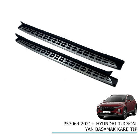 Hyundai Tucson 2021+ Yan Basamak Sıde Step Square Style