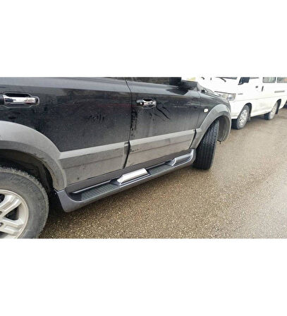 Kia Sorento Uyumlu Yan Basamak 2003-2007 Side Step Oem Style Gri